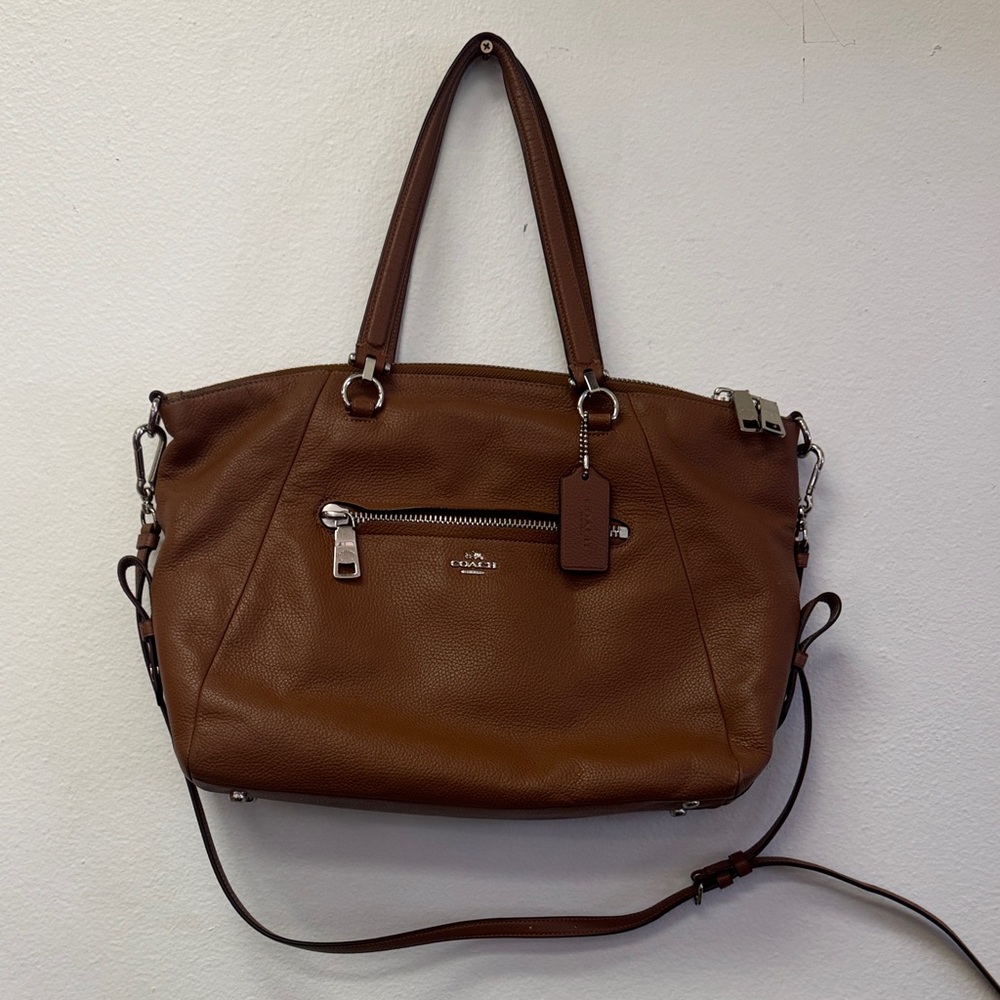 Coach Prairie Pebbled Leather Satchel